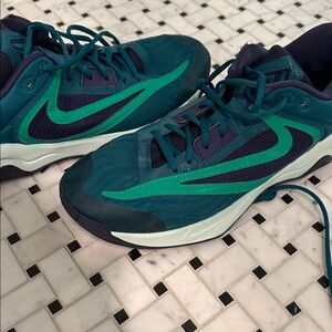 Nike Teal and Navy Giannis Athletic Shoes